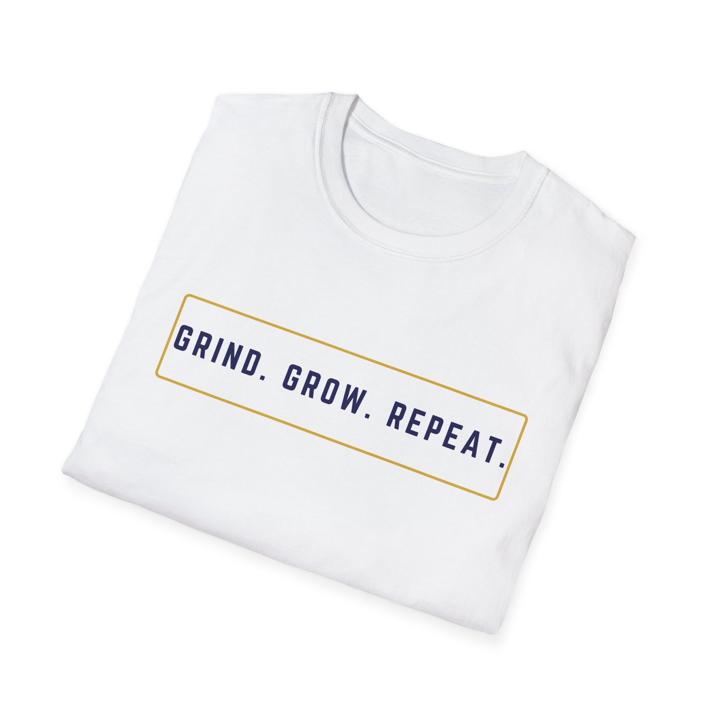 Motivational T-Shirt, Grind Grow Repeat Tee, Inspirational Apparel, Unisex Workout Shirt, Casual Everyday Top, Gift for Fitness Enthusiasts