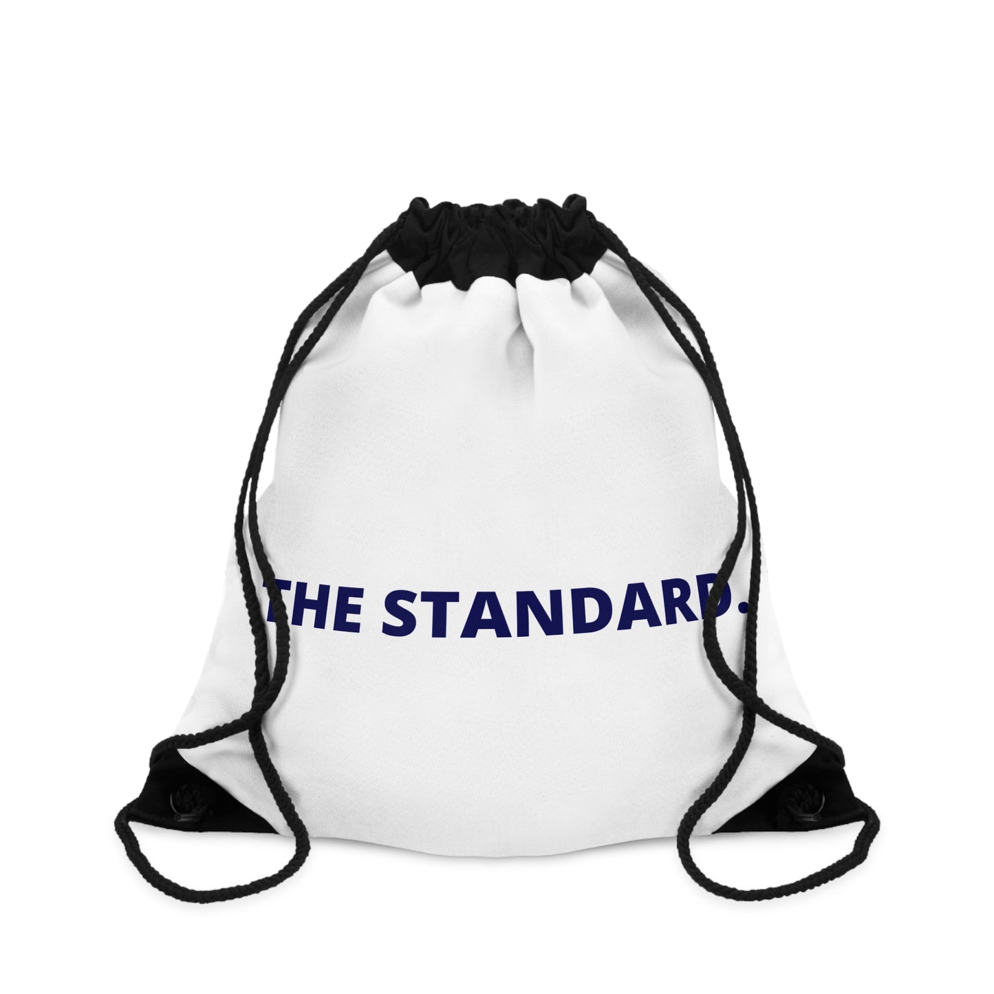 Stylish Drawstring Bag for Everyday Use, Gym, School, Travel, Gifts, Minimalist Bag with 'THE STANDARD.' Design