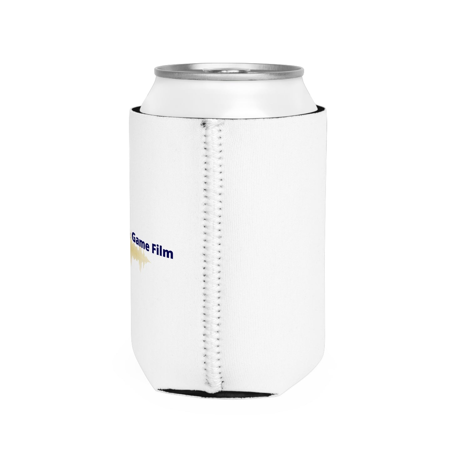 Custom Can Cooler Sleeve - Ideal for Parties, Festivals, Barbecues, and Gifts, 'Fueled by Grit & Game Film' Design, Drink Holder, [...]