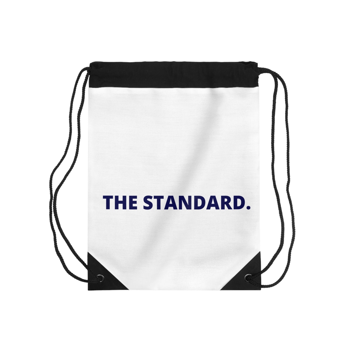 Stylish Drawstring Bag for Everyday Use, Gym, School, Travel, Gifts, Minimalist Bag with 'THE STANDARD.' Design